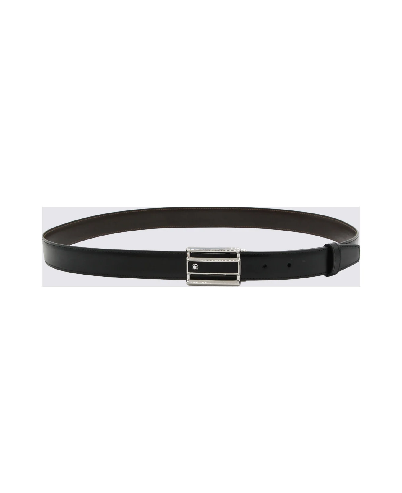 Black Leather Belt - 1