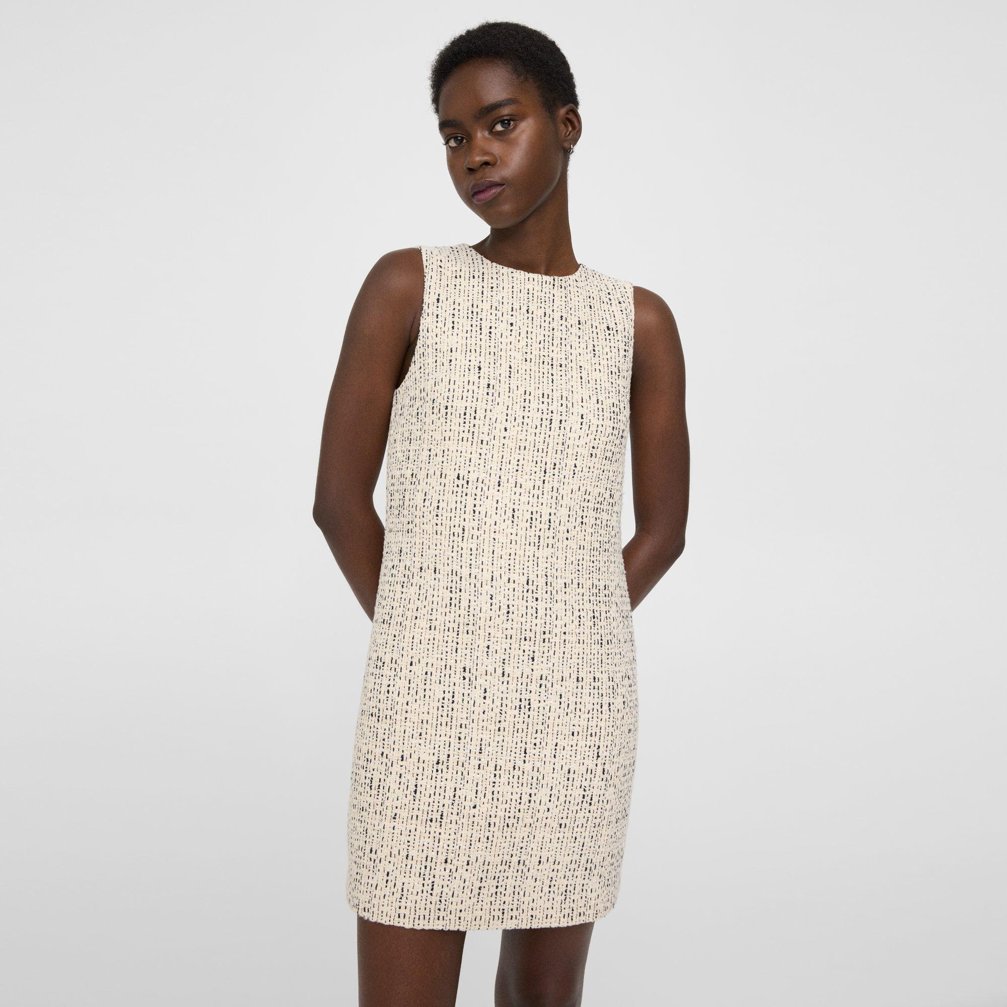 Shift Dress in Cotton-Blend Tweed - 2