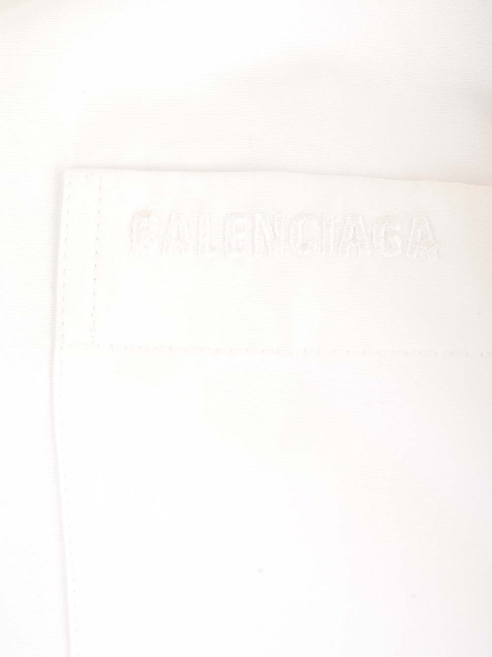 Large Fit Asymmetric Shirt Shirts White - 4