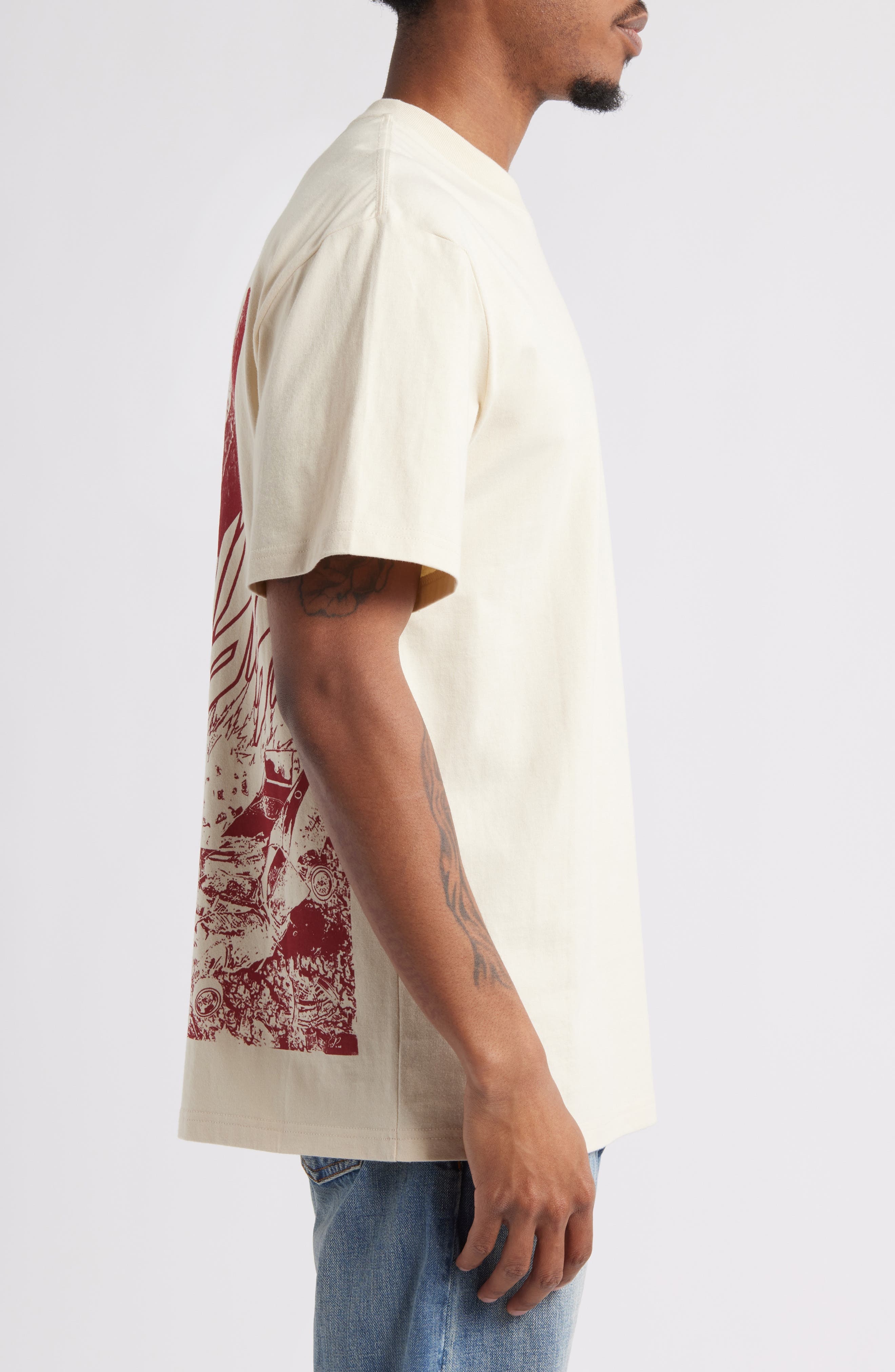 ICECREAM Explosion Oversize Graphic T-Shirt in Fog at Nordstrom - 3