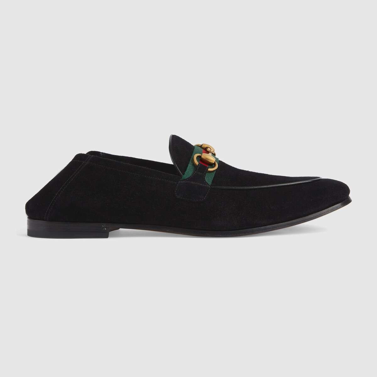 Men's suede Horsebit loafer with Web - 1