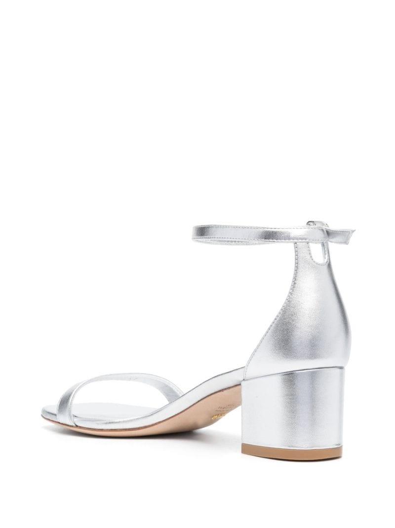 50mm metallic open-toe sandals - 3