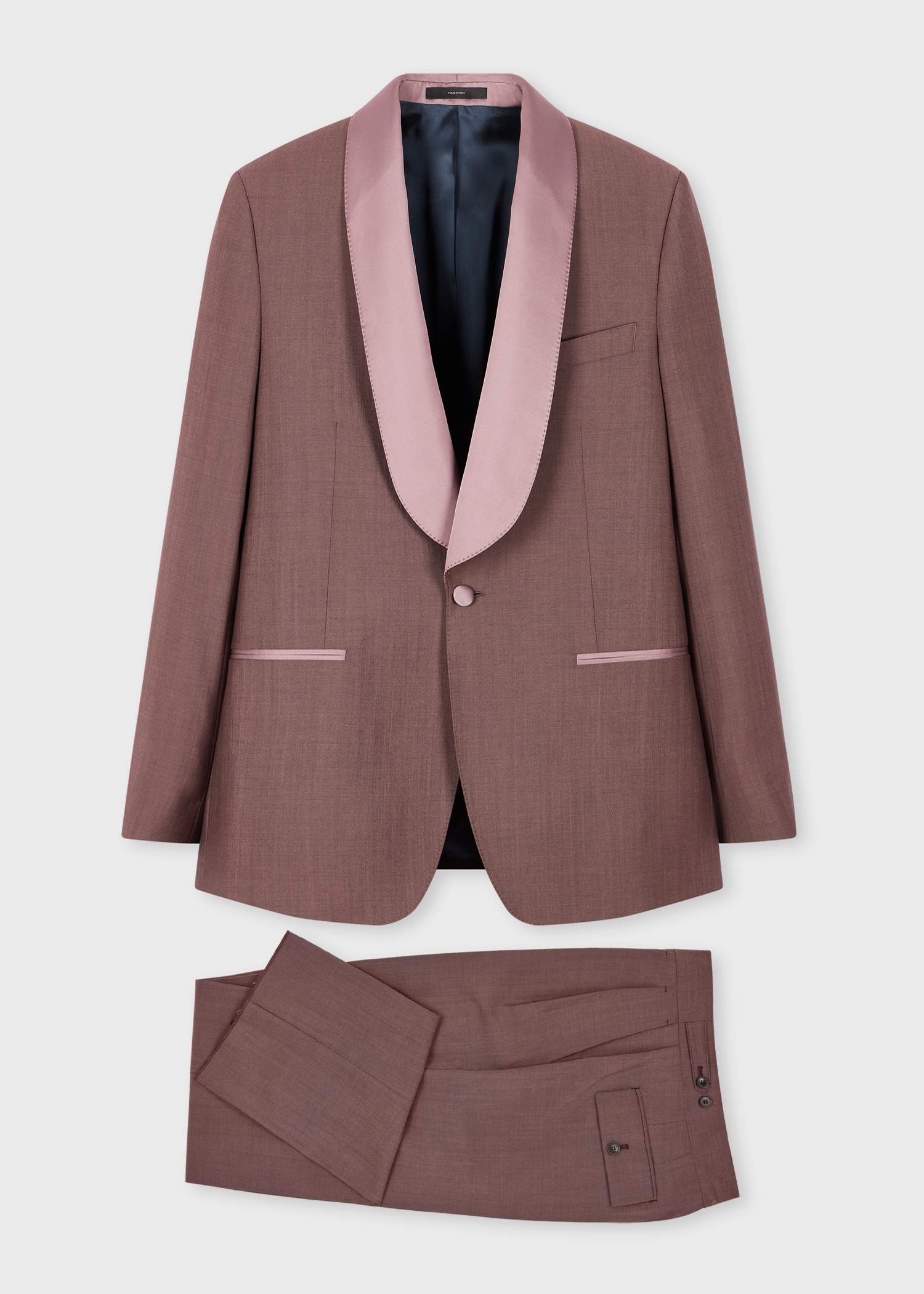 Dark Mauve Wool-Mohair Suit - 1