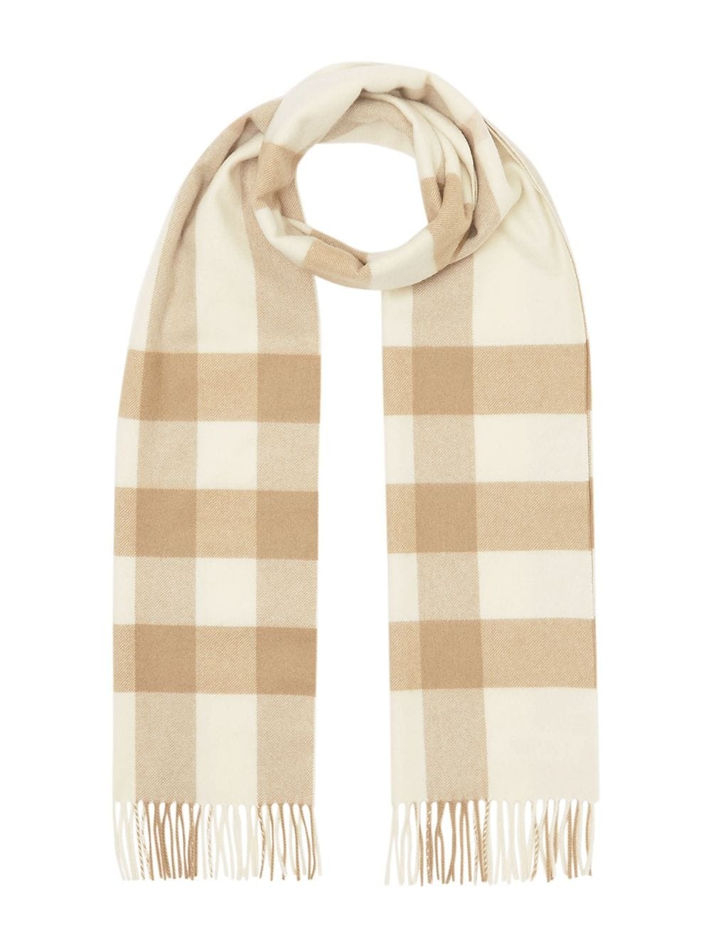 Check Cashmere Scarf - 1