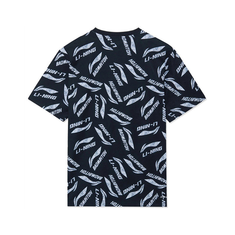 Li-Ning Li-Ning All-Over Print Quick-Drying T-shirt 'Black' AHSR867-5 outlook