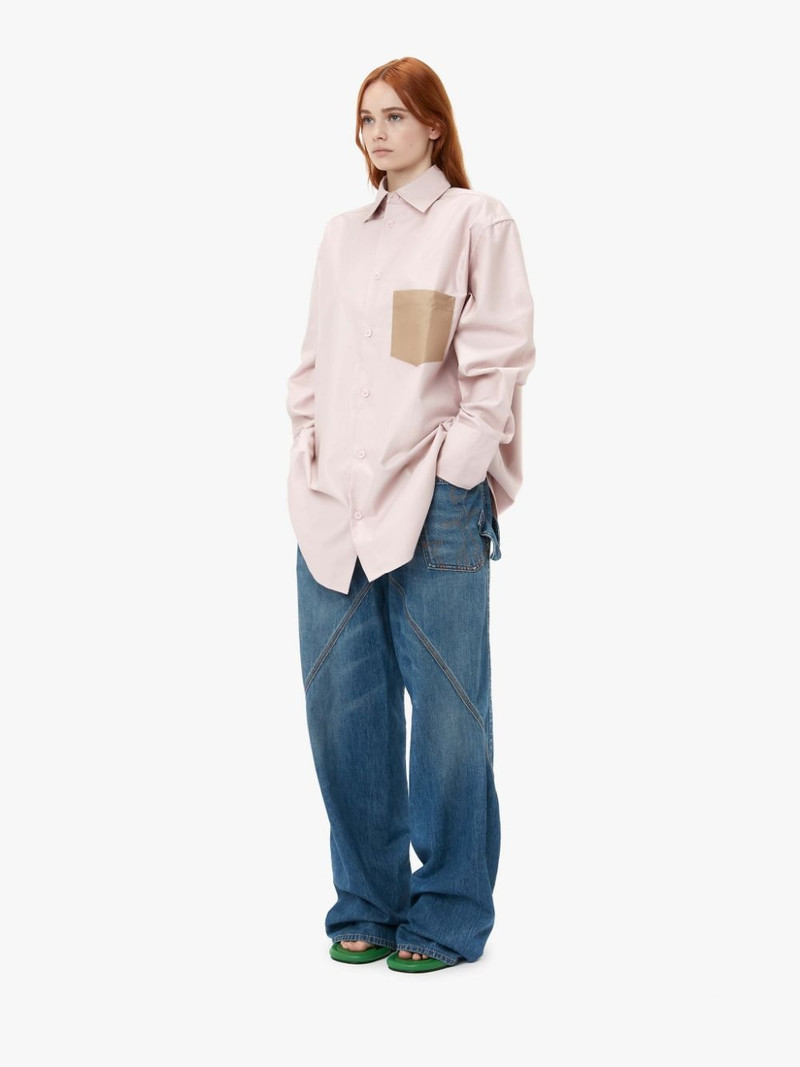 CONTRAST PATCH POCKET OVERSIZED SHIRT 5