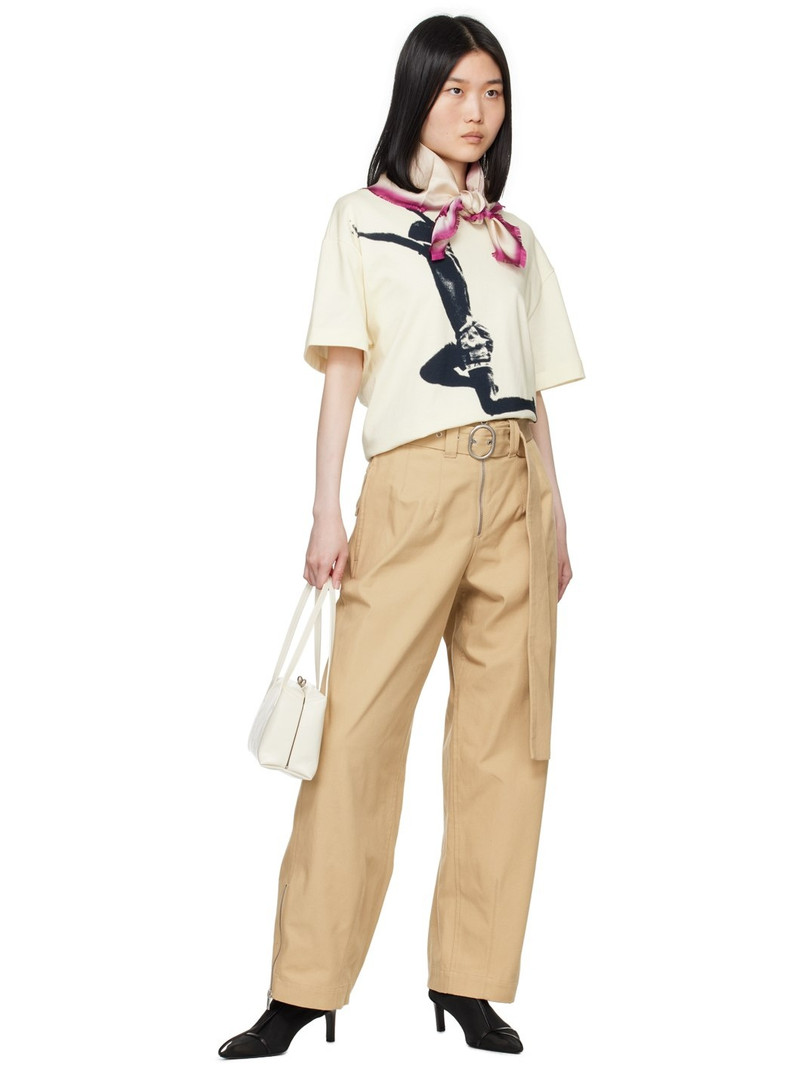 Jil Sander Off-White Printed Graphic T-Shirt outlook