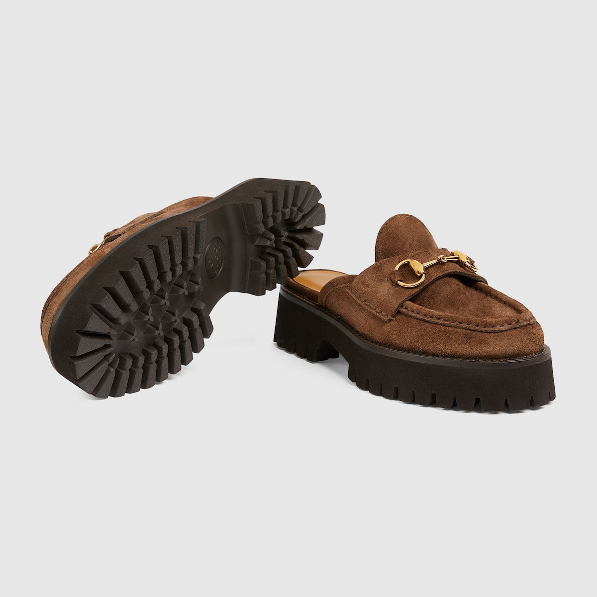 Gucci Horsebit Suede Mules - 4