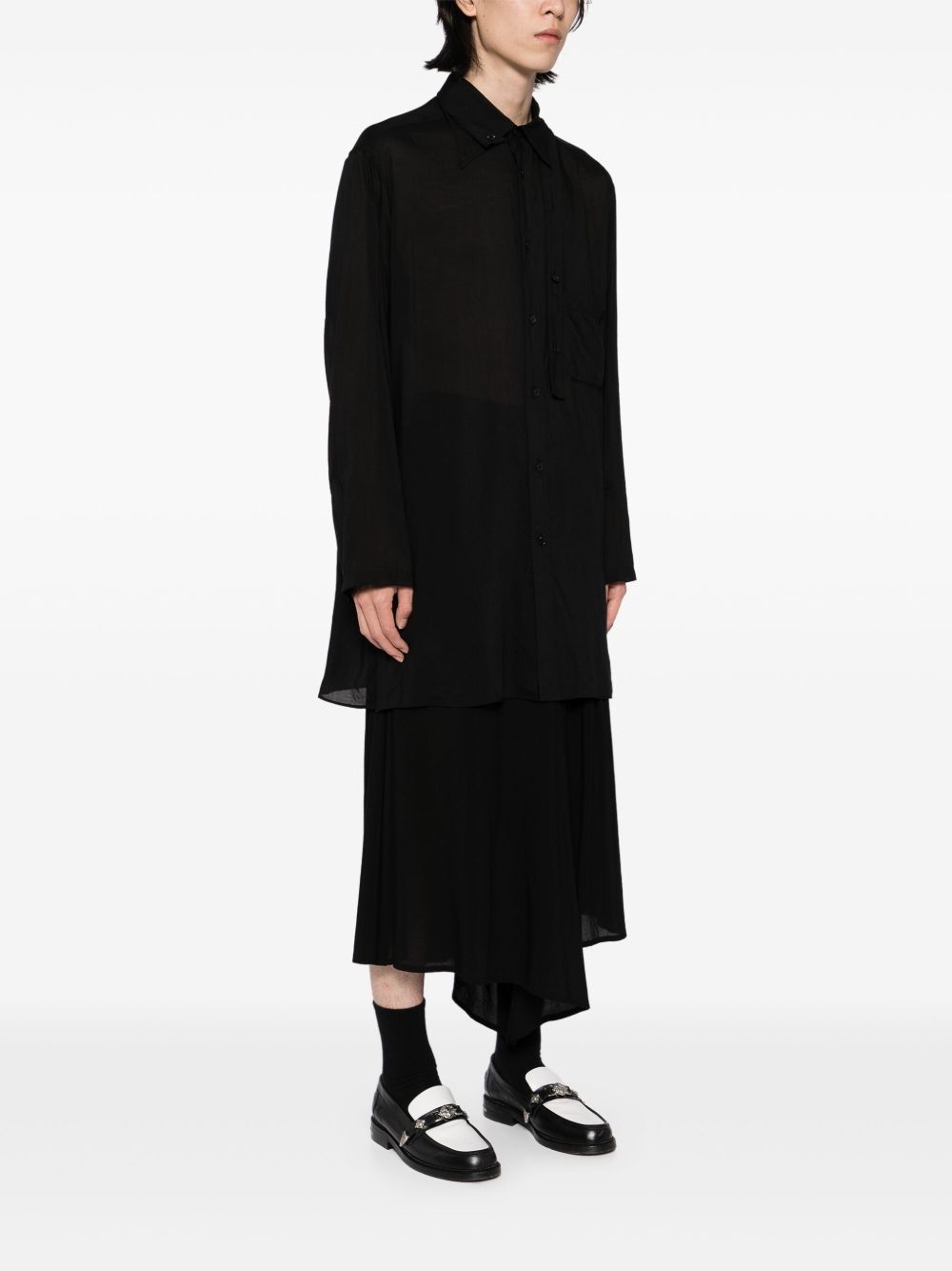 loan double-layered tab-collar shirt - 3