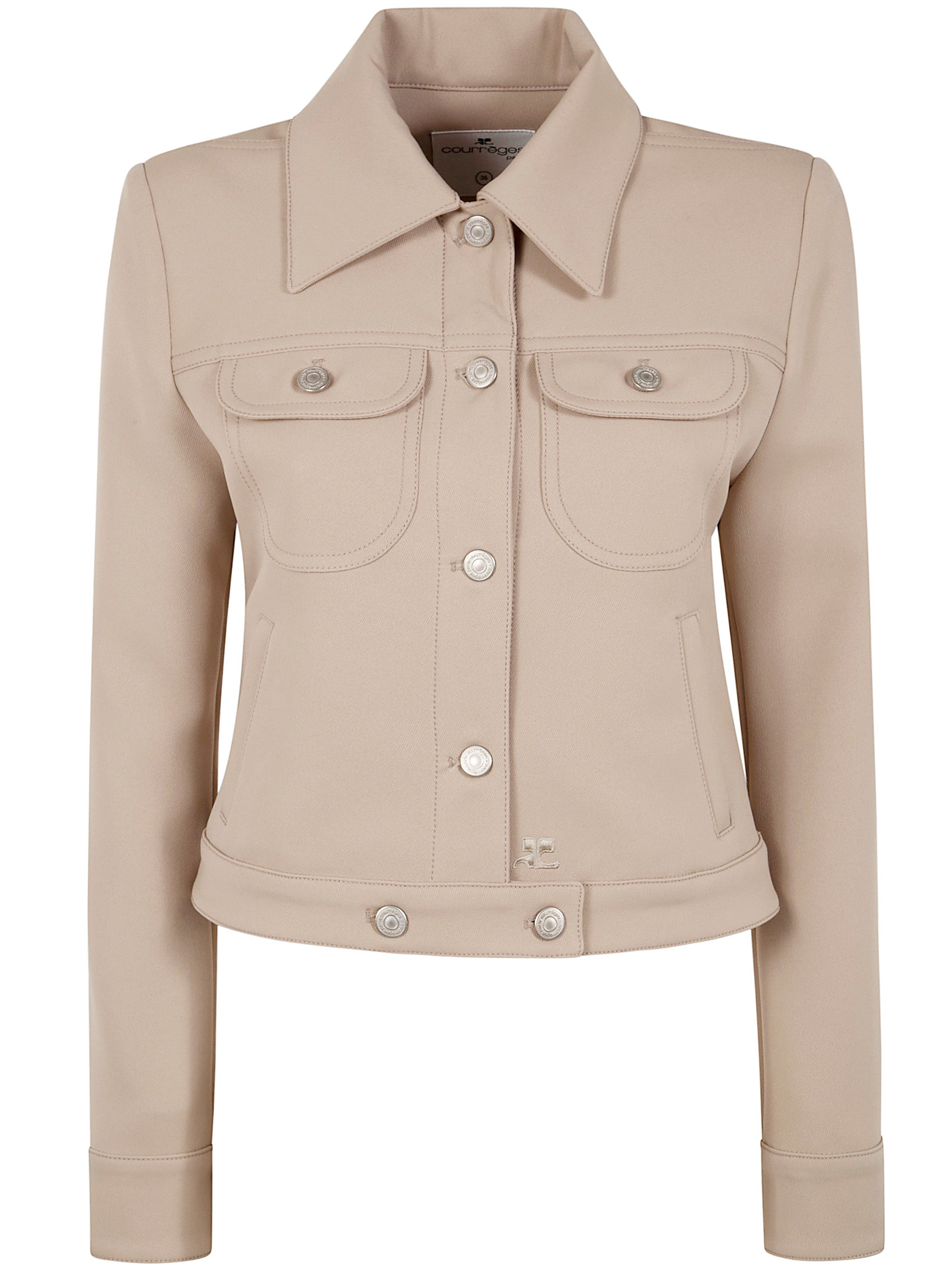 Courreges Women Trucker Jacket Signature Twill - 6
