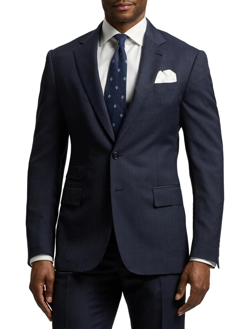 Men's Kent Tailored Pin Dot Suit - Navy Multi 4