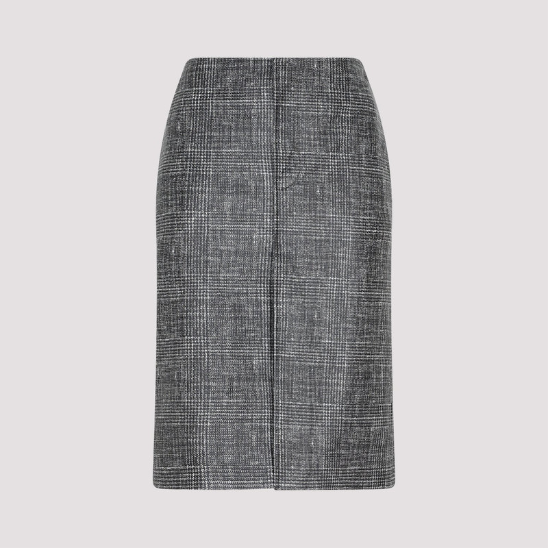 Bottega Veneta Printed Midi Leather Skirt 3