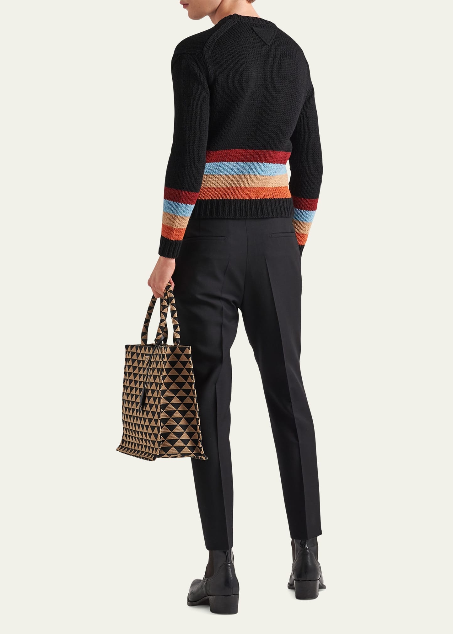 BLACK TWILL PANTS - 3
