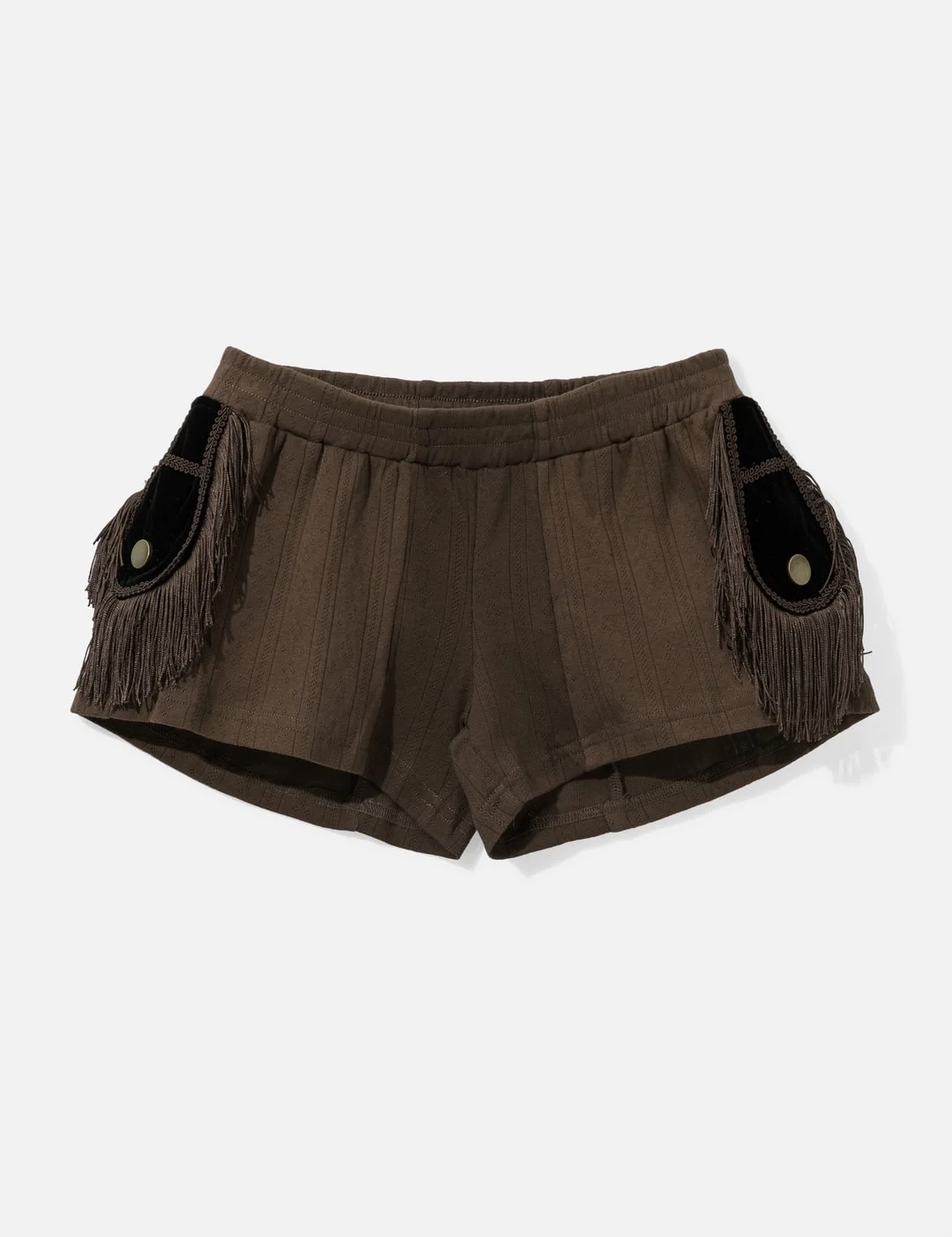 EPAULETTE WOMEN'S SHORTS BROWN - 1