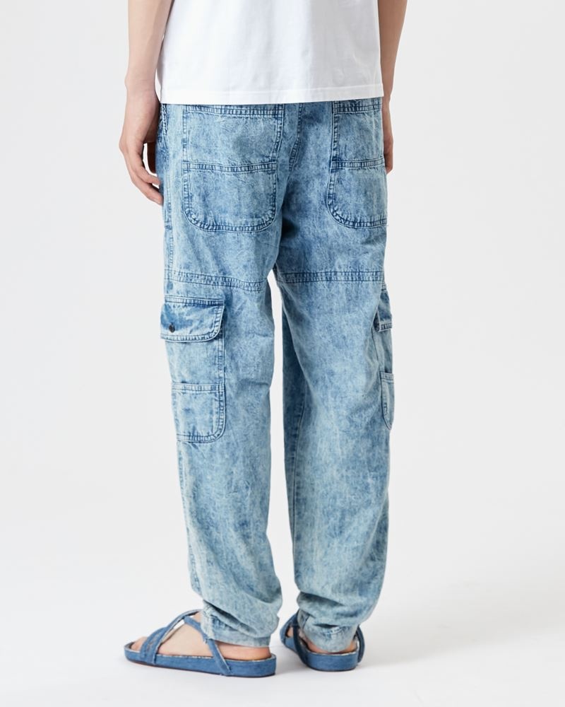 VANNI CHAMBRAY TROUSERS - 5