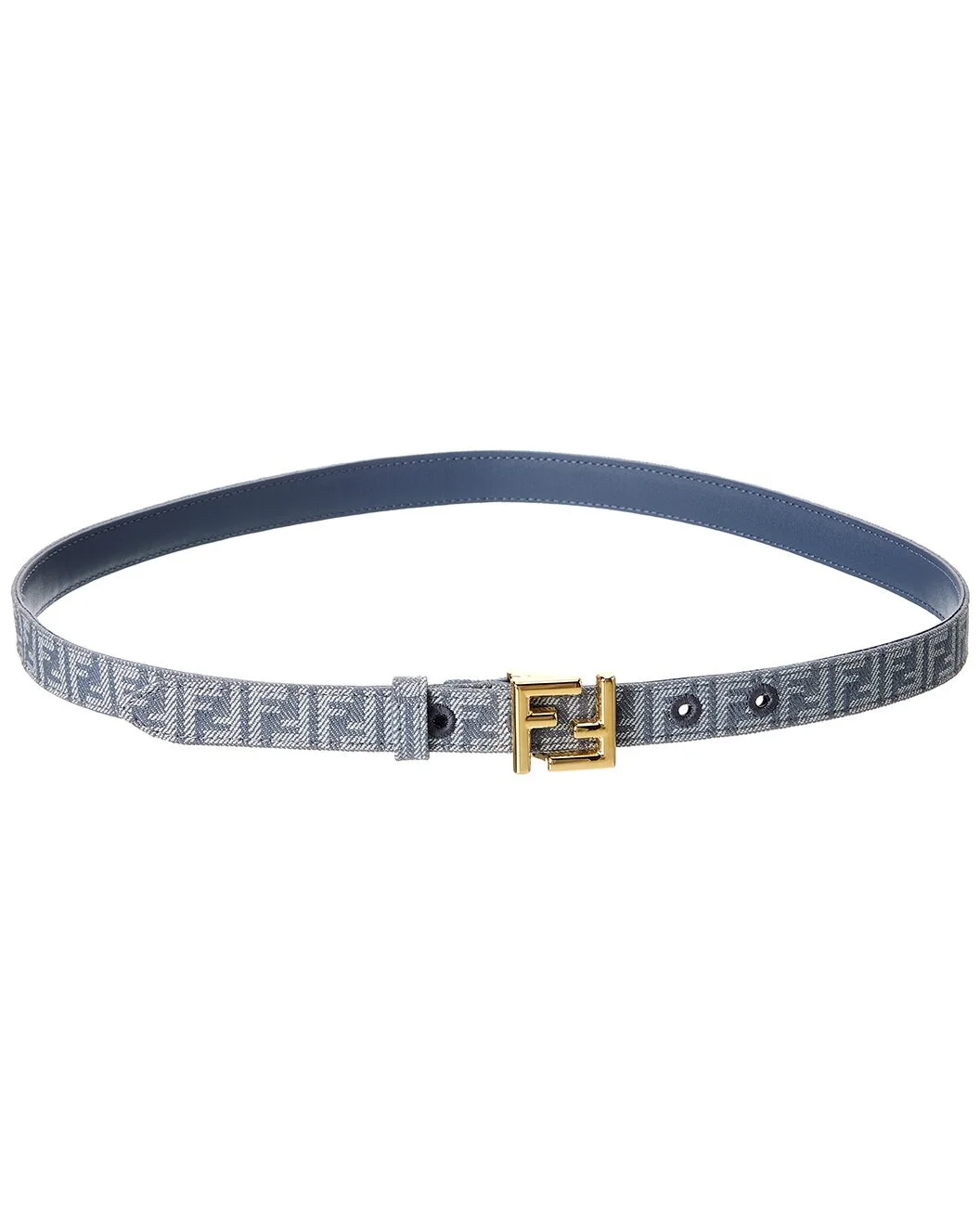 FENDI FF Buckle Denim Belt - 1