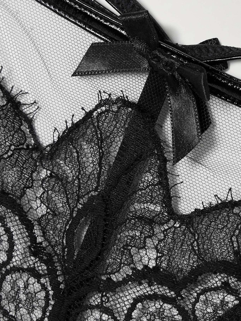 Ariella lace thong Black 4