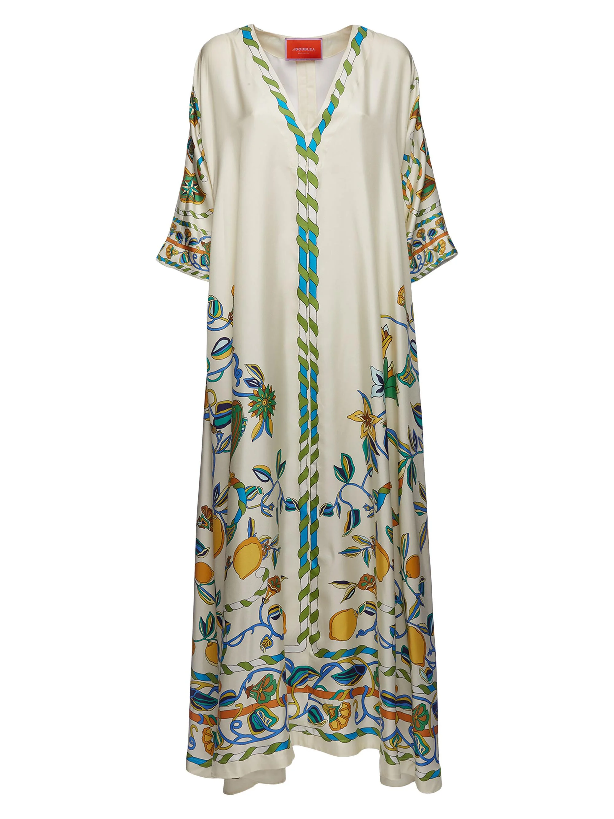Women's Muumuu Dress - Borboni Placee White - 1