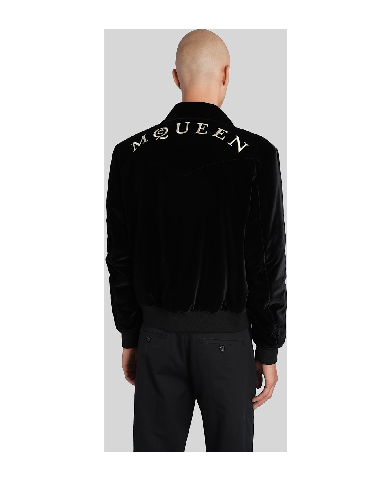Casual Jacket In Black Cotton - 3
