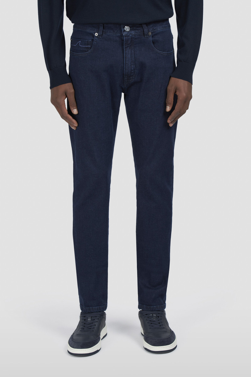 GIZA COTTON DENIM JEANS 6