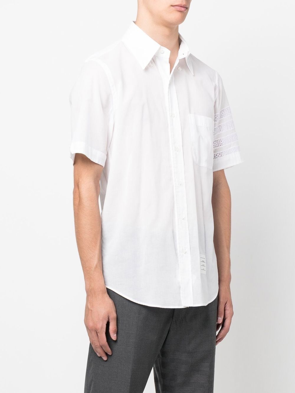 4-Bar stripe short-sleeved shirt - 3