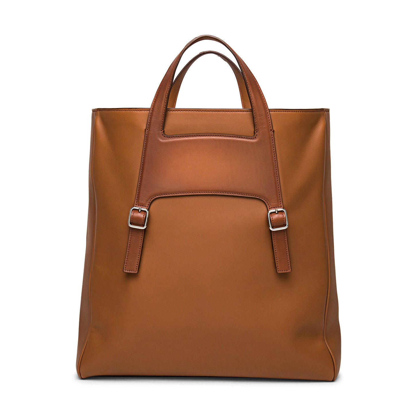 Brown leather handbag - 2