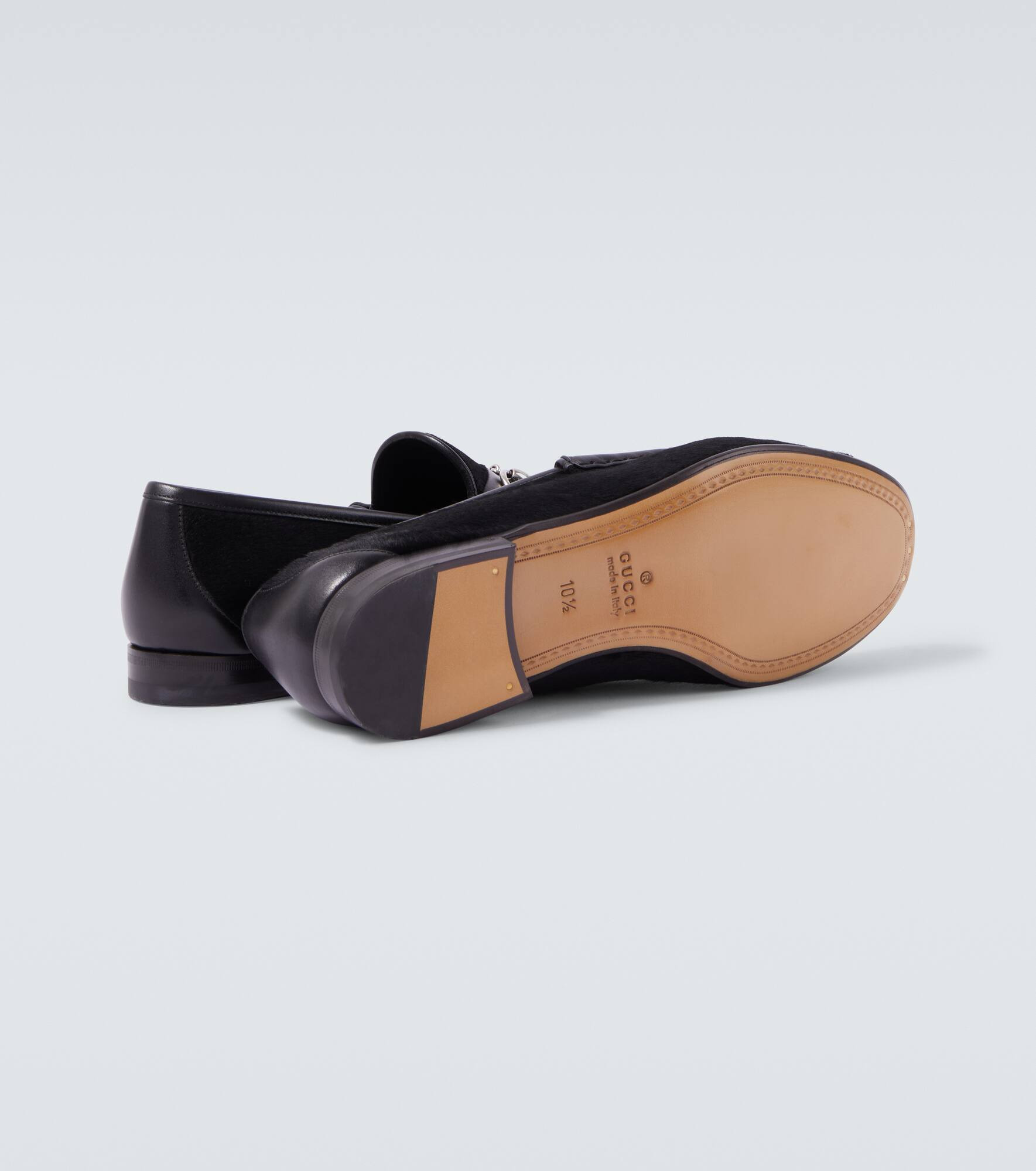 Horsebit calf hair loafers - 7
