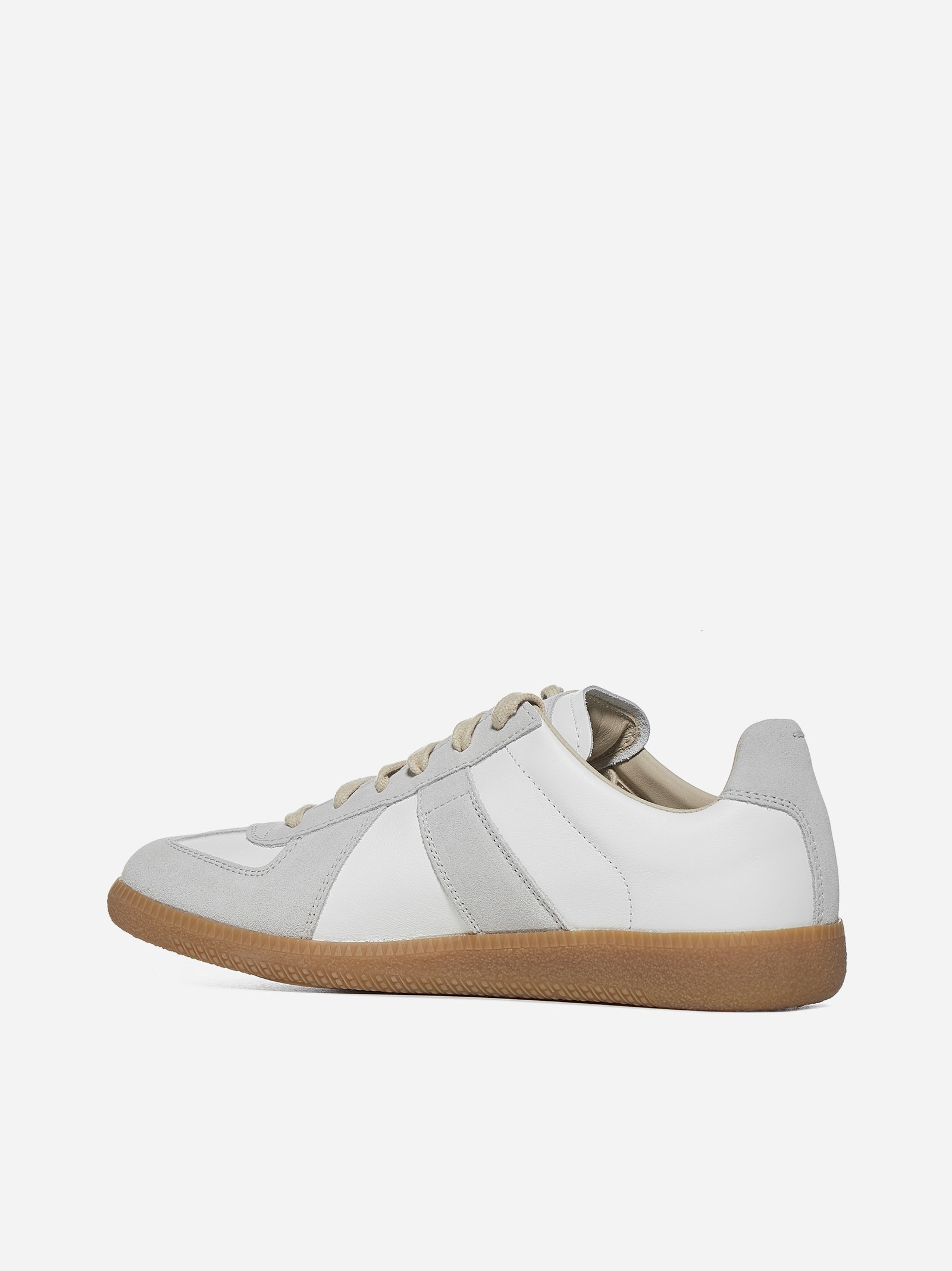 Replica leather and suede sneakers - 3