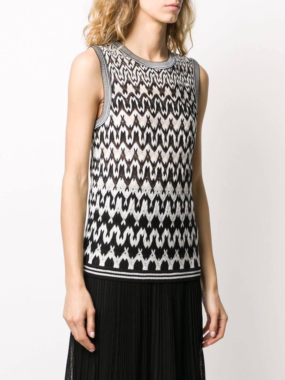 geometric knit jumper - 3