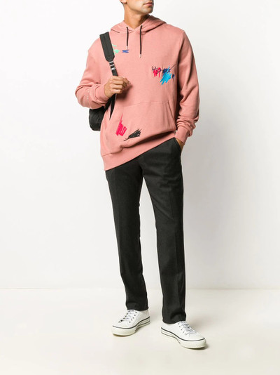 Paul Smith Marker Pen embroidered drawstring hoodie outlook