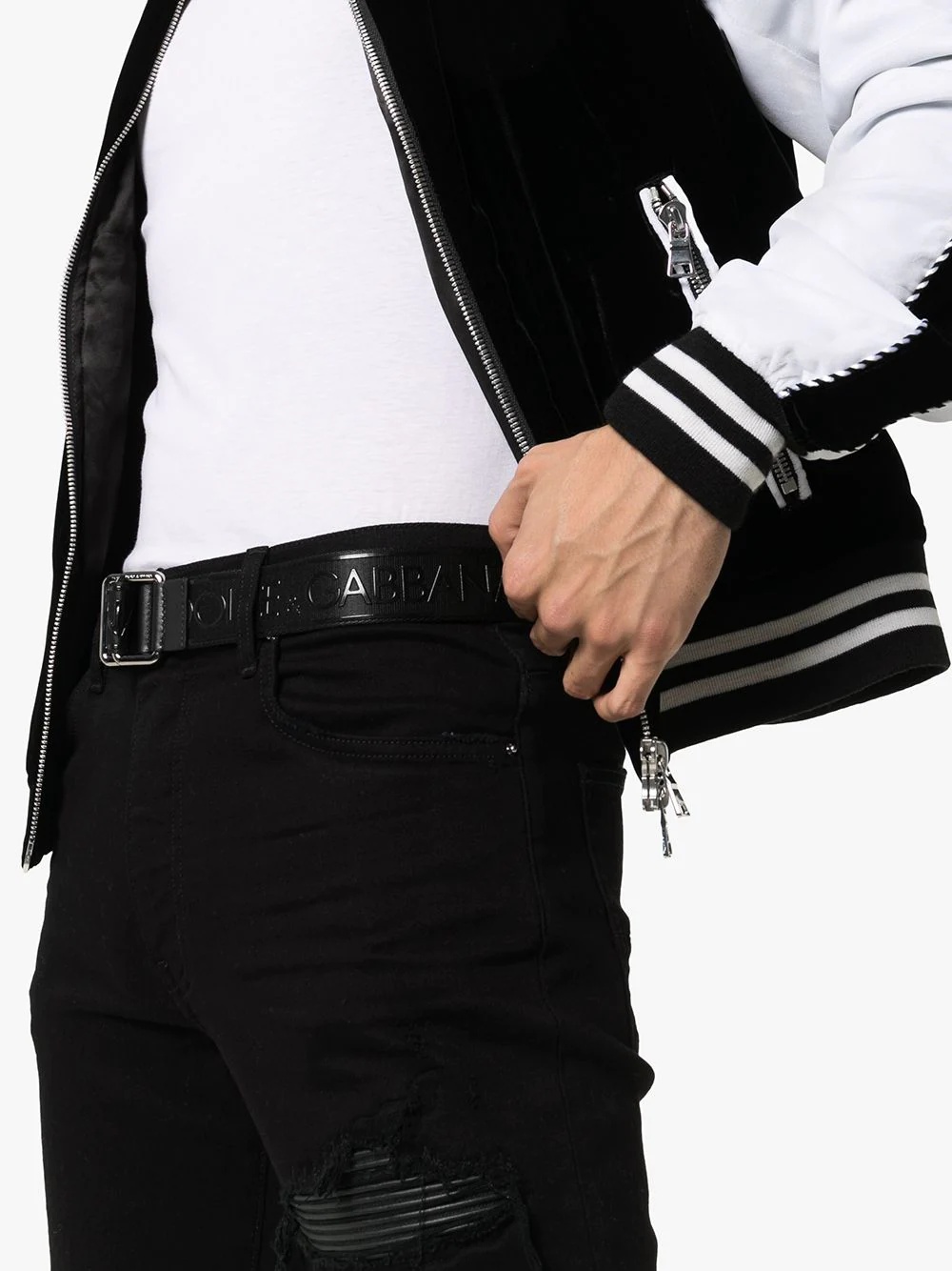 logo print buckled belt - 2