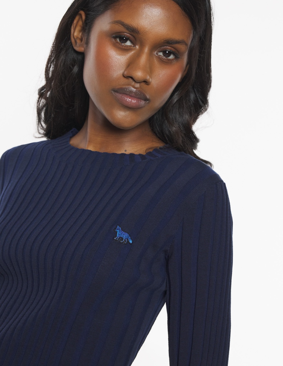 BABY FOX PATCH RIBBED JUMPER - 4