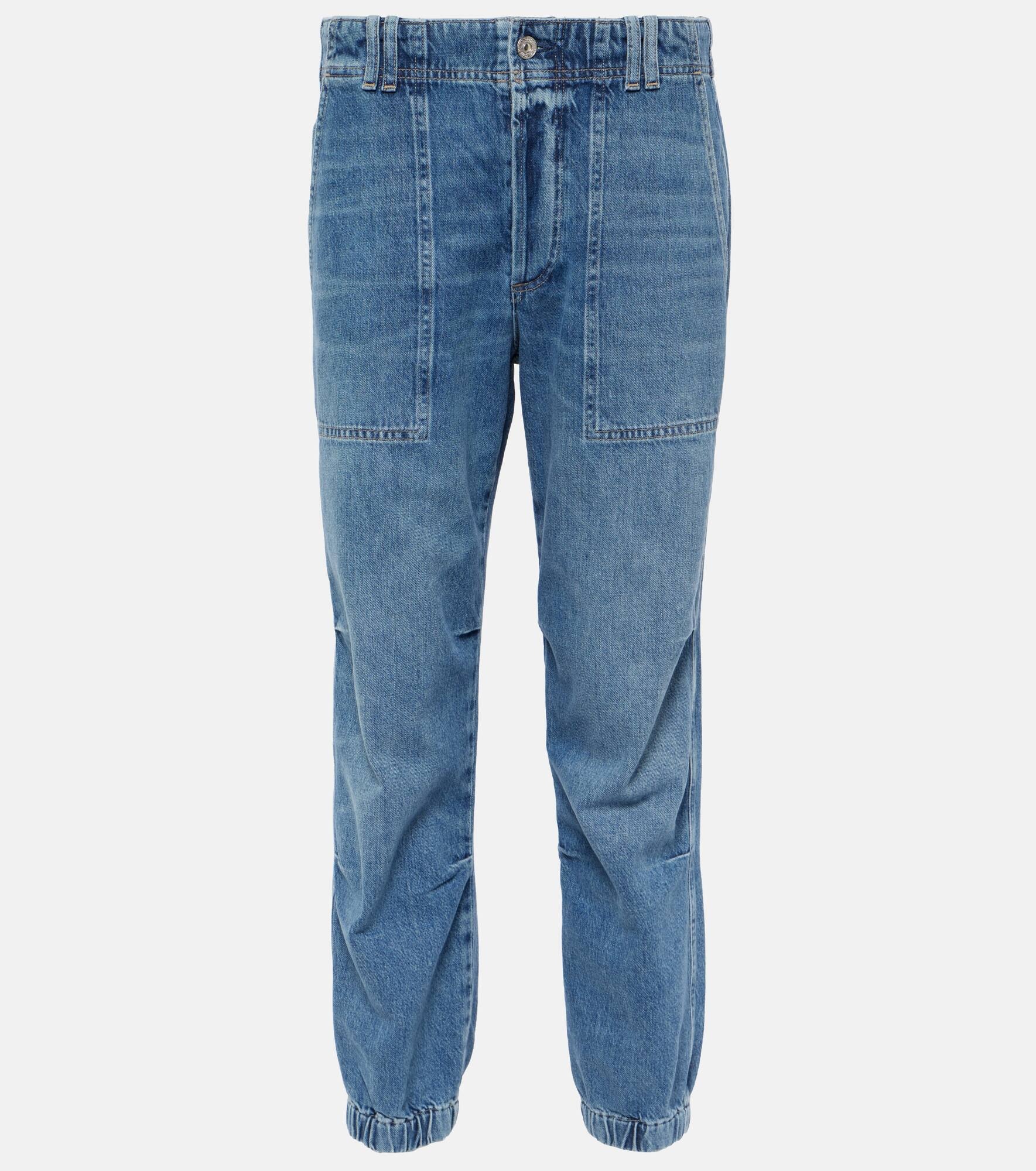 Agni mid-rise twill tapered pants - 1