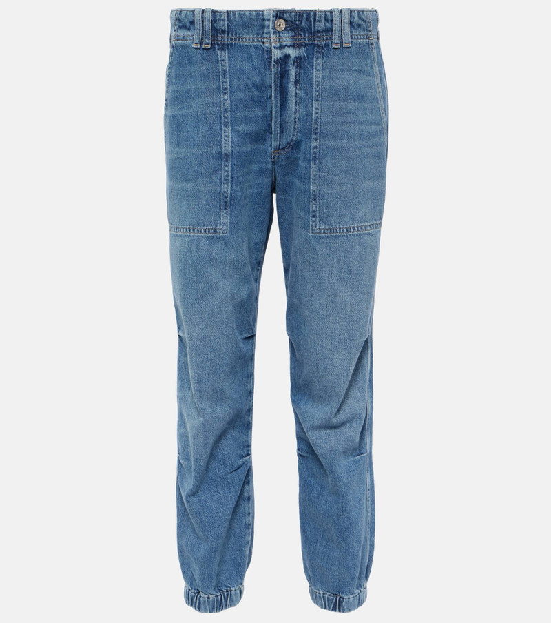 Agni mid-rise twill tapered pants - 1