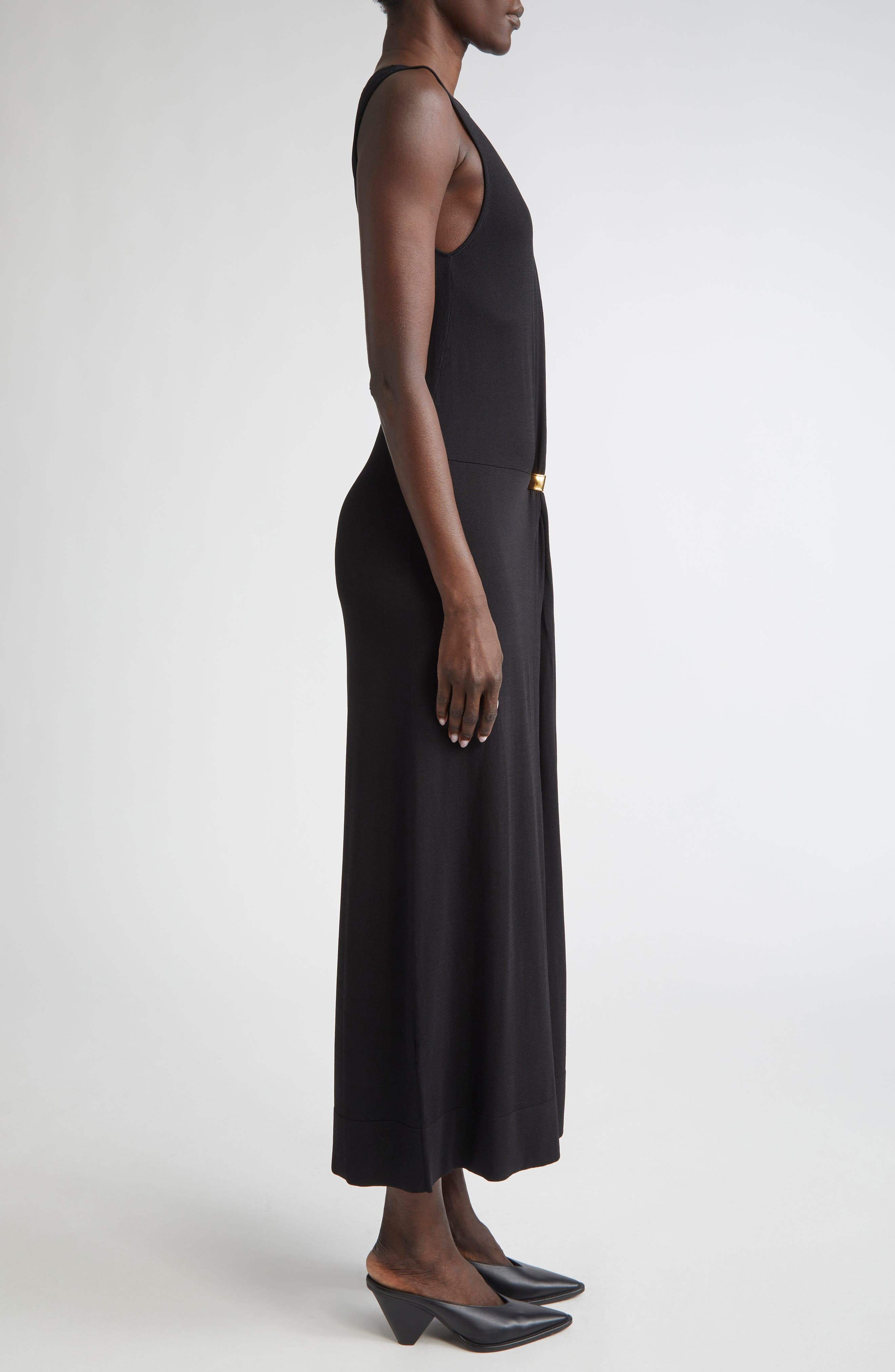 Altuzarra Saralien Cinch Waist Dress in Black at Nordstrom - 3