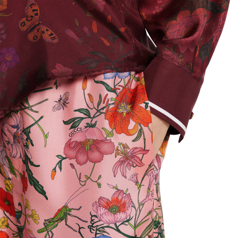 Printed silk pants 5