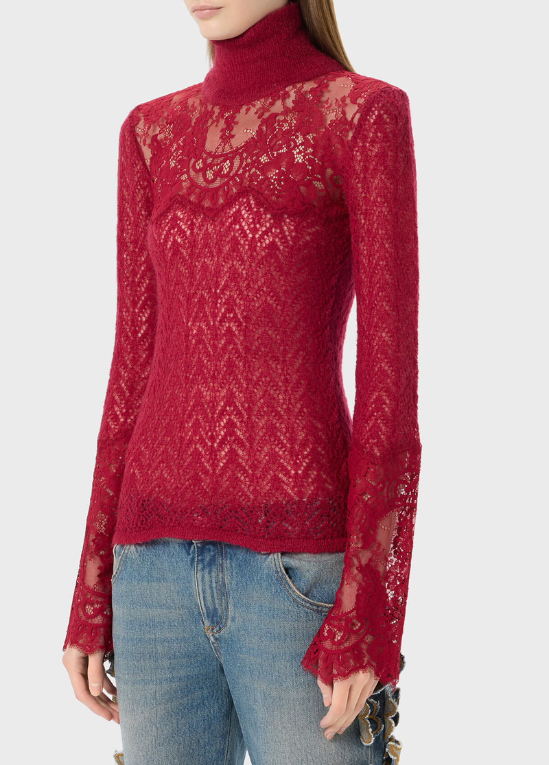 LACE DETAIL KNITTED TOP 4