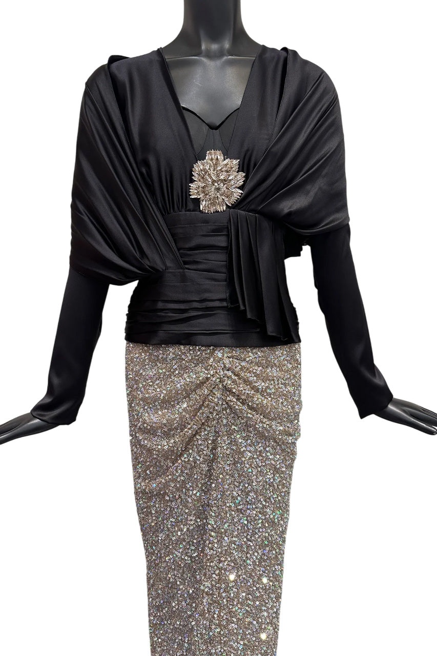 NELL SATIN BLOUSE - 3
