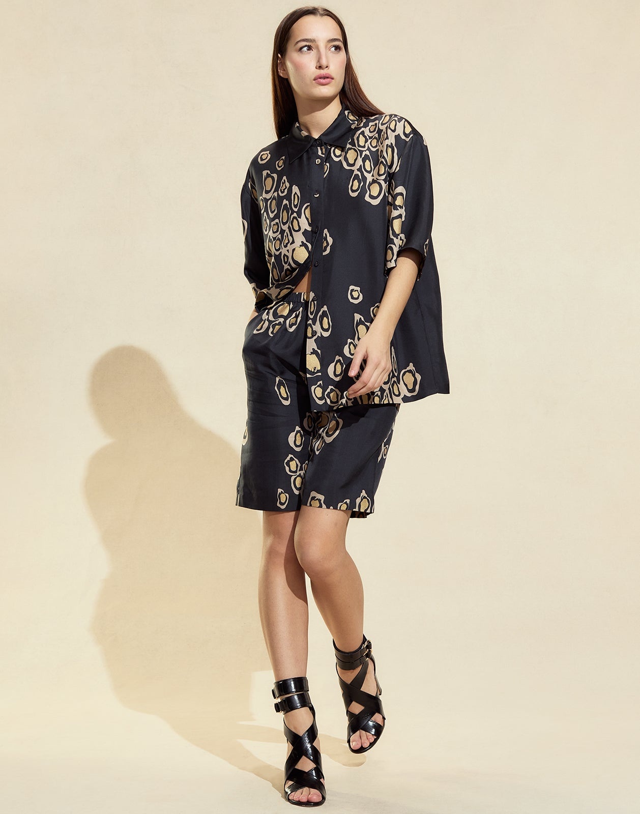 Amalfi Gold Foil Shorts - 5