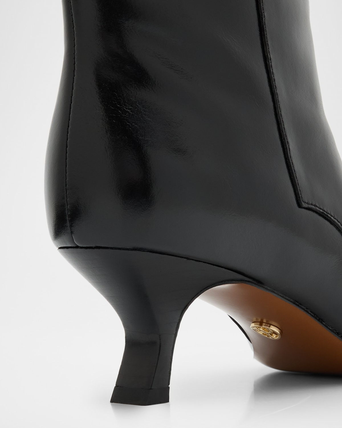 Mott Leather Mid-Calf Boots - 6