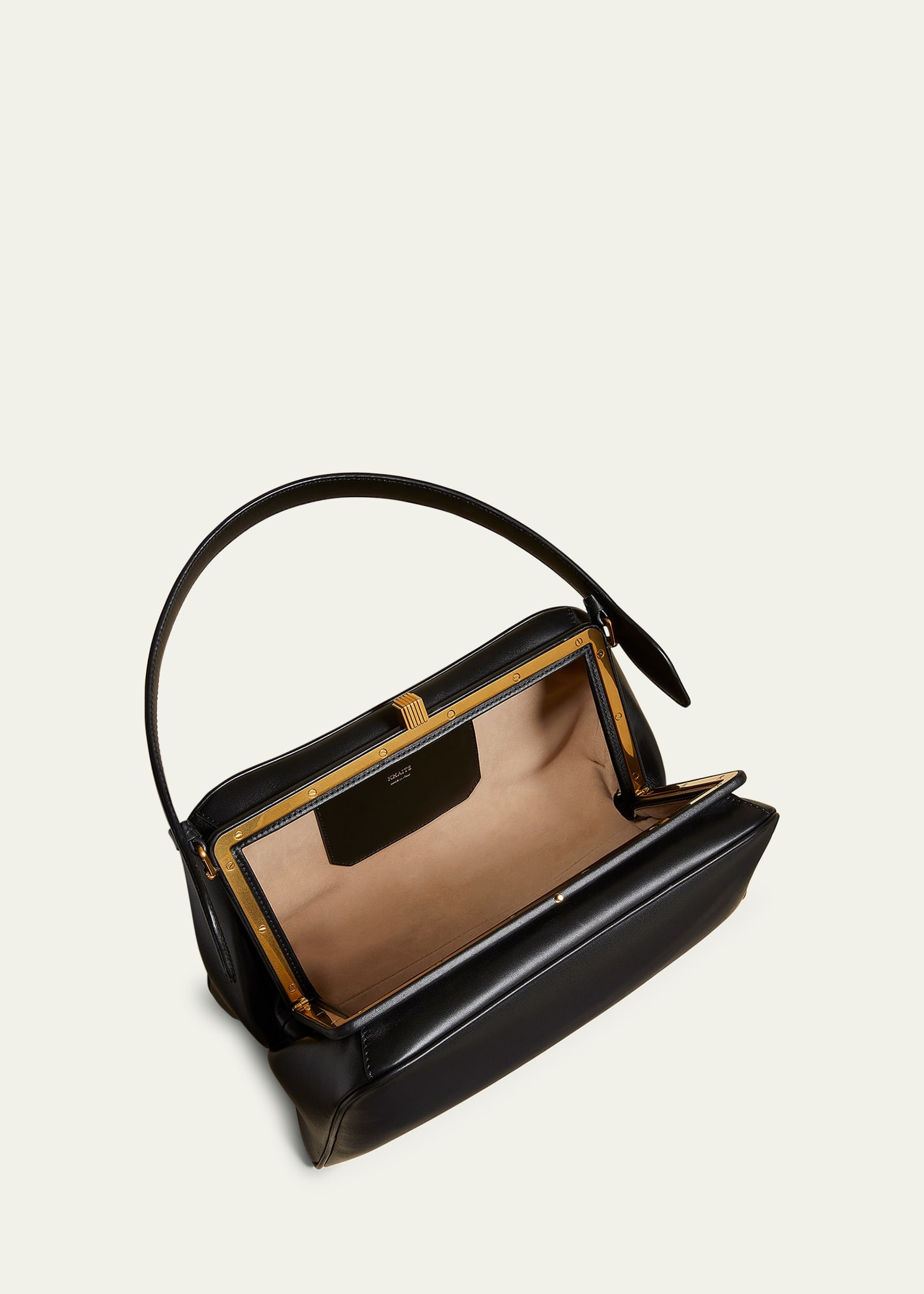 Cate Calfskin Leather Top-Handle Bag - 4
