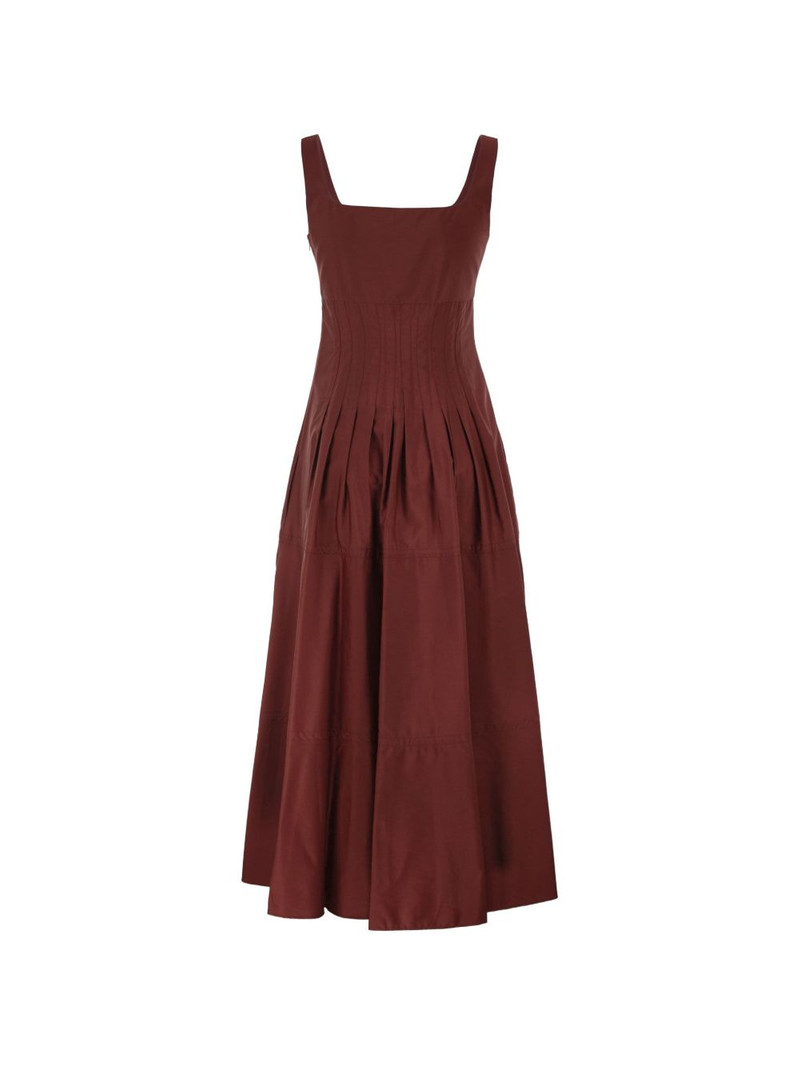 Max Mara square-neck midi dress outlook