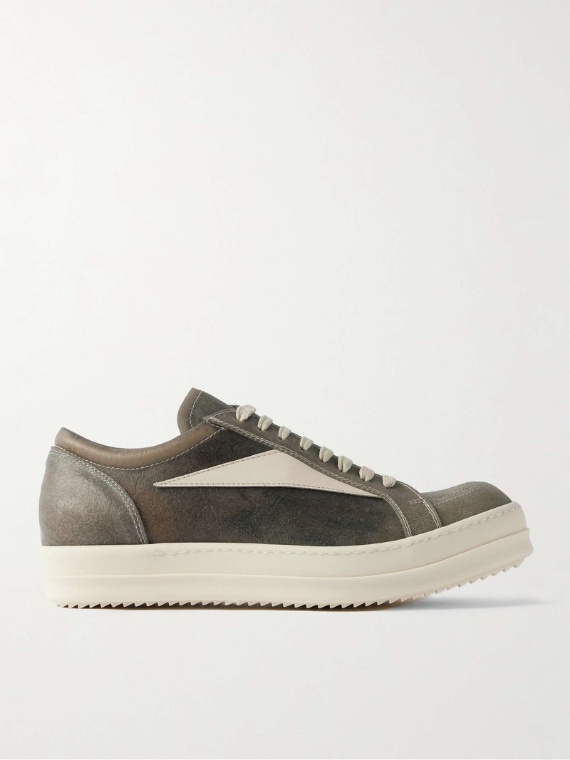 Vintage Transparent-Leather Sneakers - 1