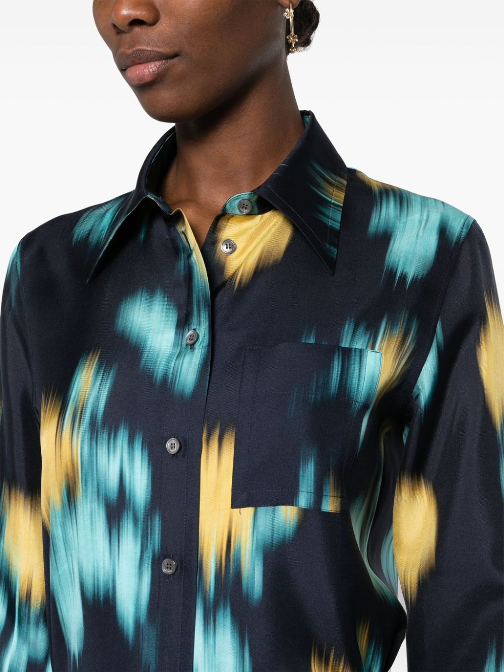 abstract-print shirt - 5