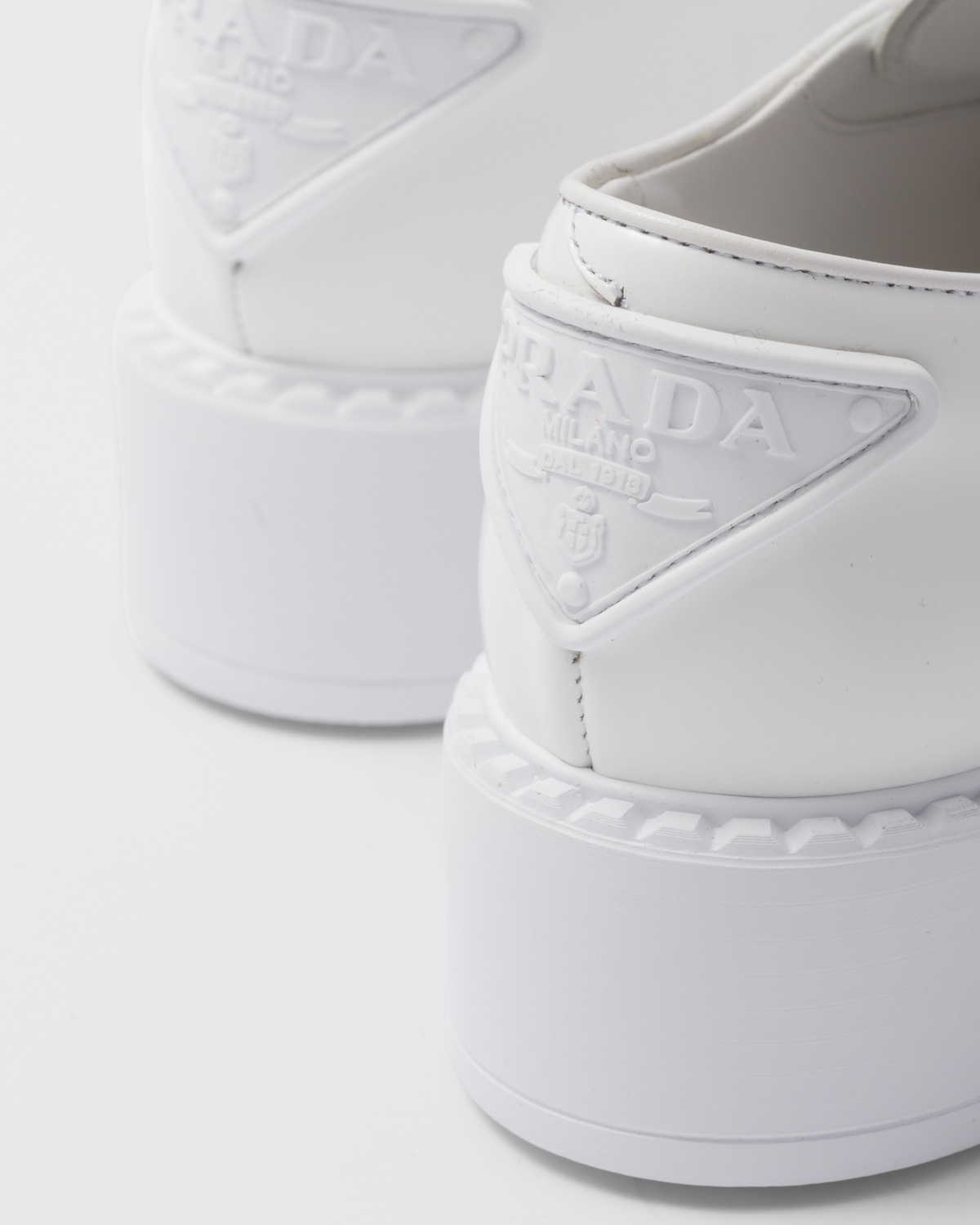 Brushed-leather derby shoes - 7