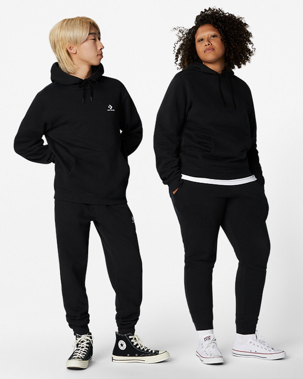 Converse Go-To Embroidered Star Chevron Standard-Fit Fleece Hoodie - 3