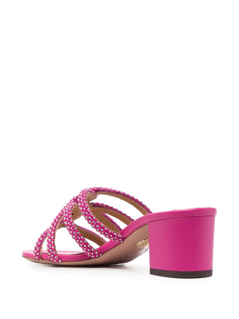 crystal-embellished leather mules 3