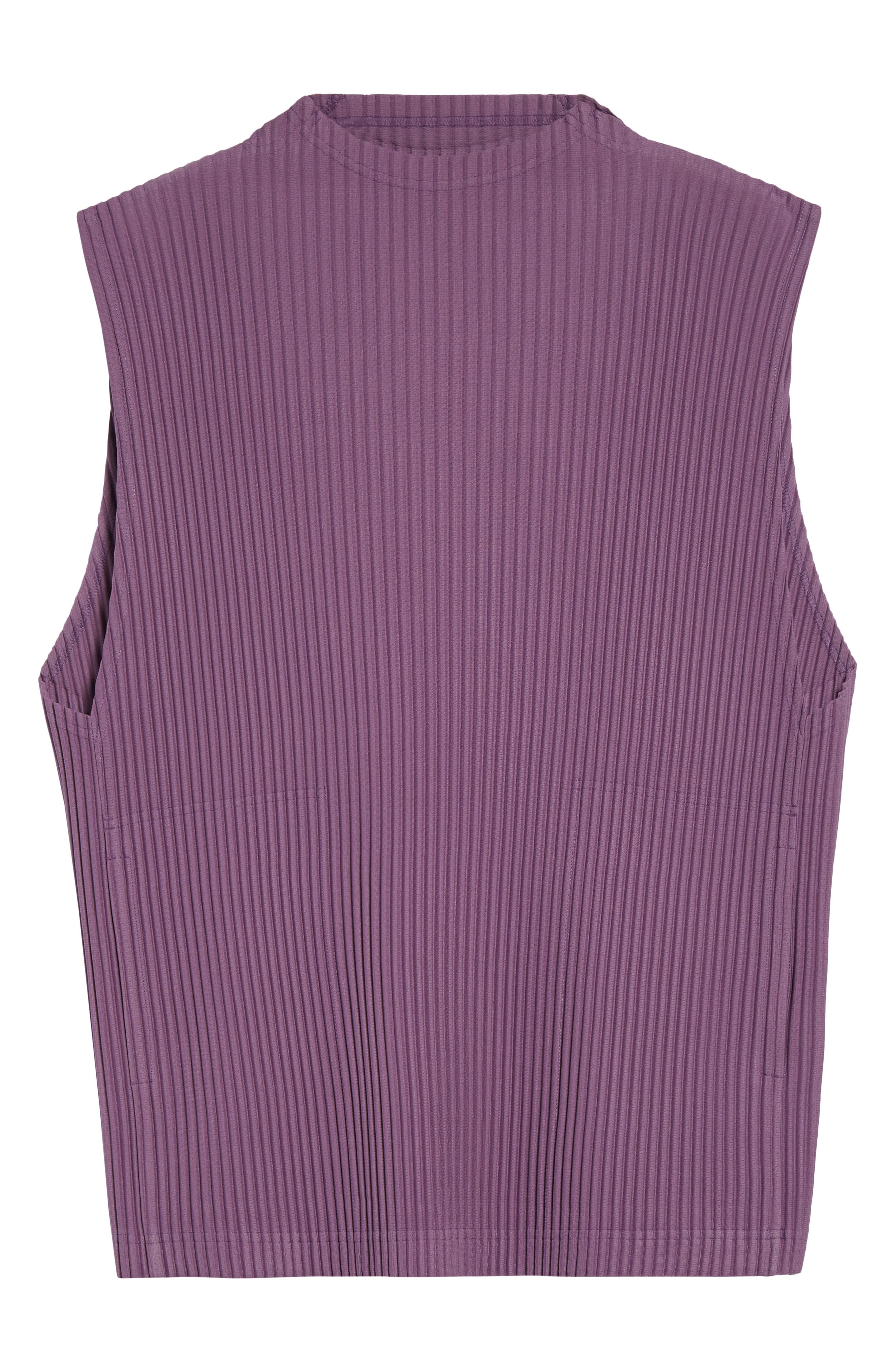 Homme Plissé Issey Miyake Monthly Colors April Pleated Top in Viola Purple at Nordstrom - 5
