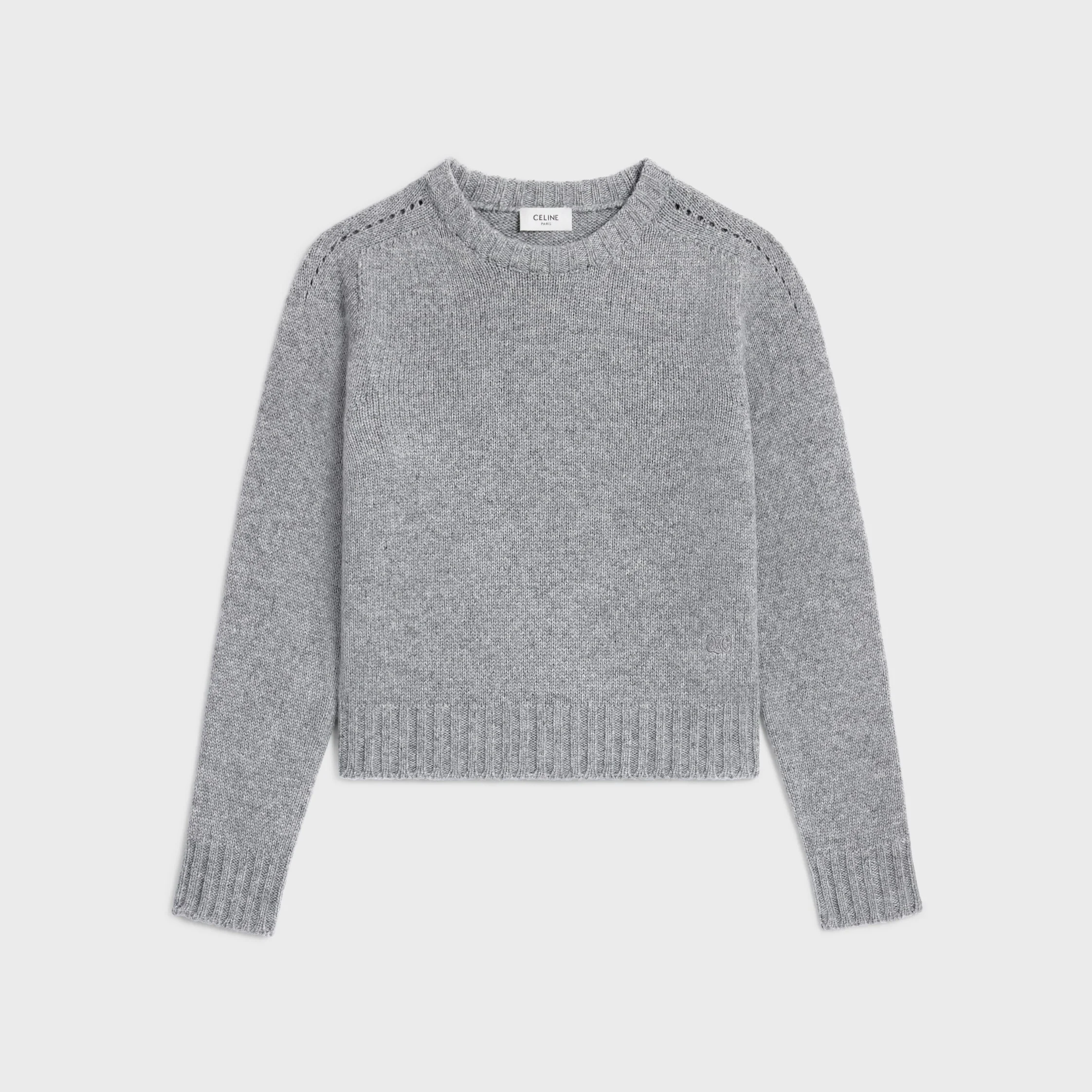 crewneck sweater IN seamless cashemire - 1