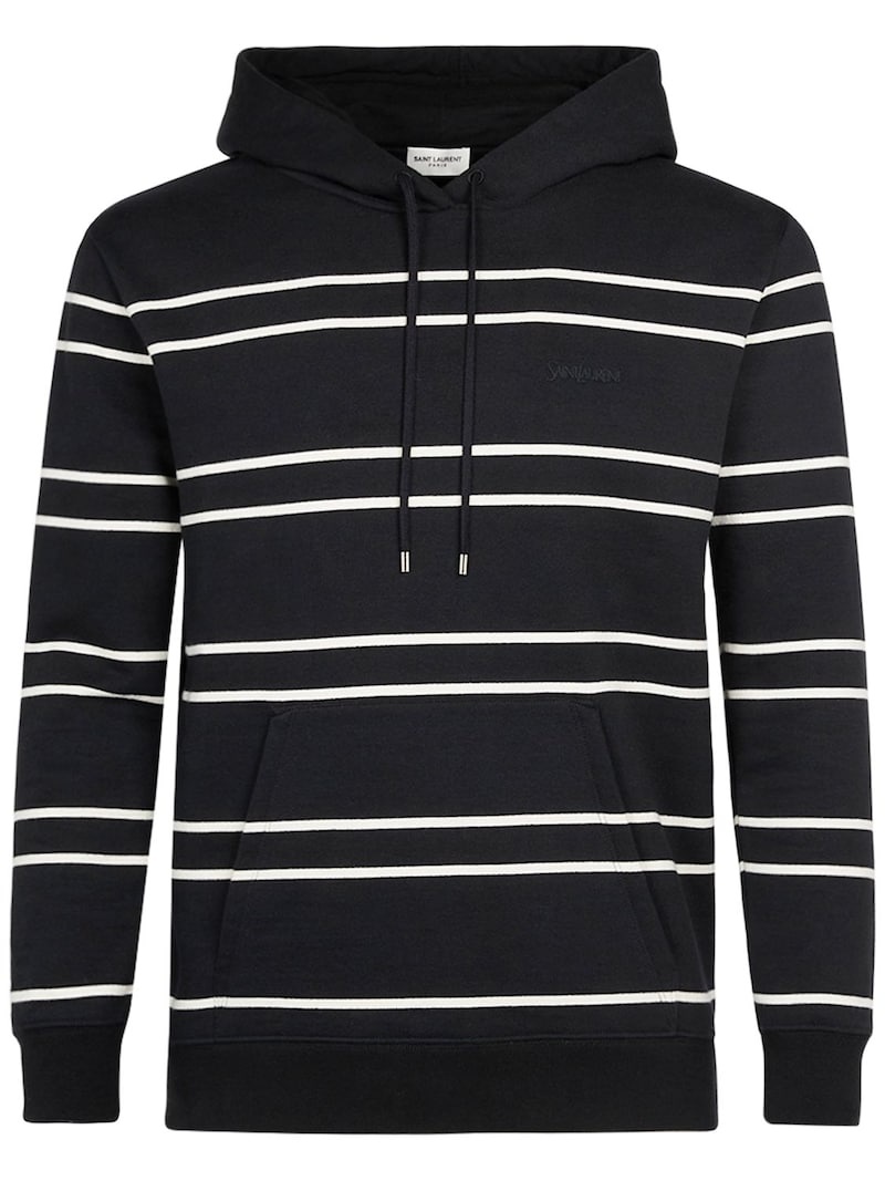 Maddox old school striped cotton hoodie - 1